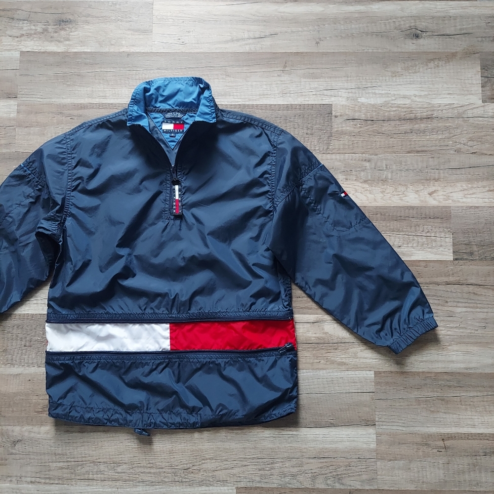 Tommy Hilfiger Pullover Windbreaker Jacket Size 6